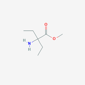 molecular formula C7H15NO2 B2514501 Methyl 2-amino-2-ethylbutanoate CAS No. 70974-26-4