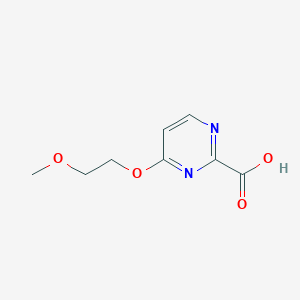 molecular formula C8H10N2O4 B2514502 4-(2-Methoxyethoxy)pyrimidine-2-carboxylic acid CAS No. 1862490-91-2