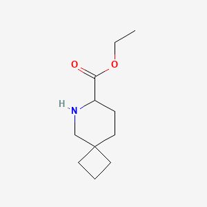 molecular formula C11H19NO2 B2514506 Ethyl 6-azaspiro[3.5]nonane-7-carboxylate CAS No. 2287260-92-6