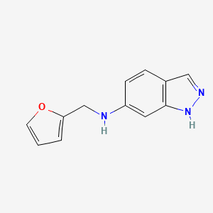 molecular formula C12H11N3O B2514519 N-(furan-2-ylmethyl)-2H-indazol-6-amine CAS No. 1157654-32-4