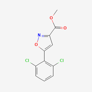 molecular formula C11H7Cl2NO3 B2514527 methyl 5-(2,6-dichlorophenyl)-1,2-oxazole-3-carboxylate CAS No. 2375260-52-7