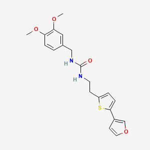 1-(3,4-Dimethoxybenzyl)-3-(2-(5-(furan-3-yl)thiophen-2-yl)ethyl)urea