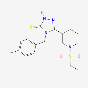 5-[1-(ethylsulfonyl)piperidin-3-yl]-4-(4-methylbenzyl)-4H-1,2,4-triazole-3-thiol