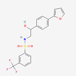 2-[4-(furan-2-yl)phenyl]-2-hydroxy-S-[3-(trifluoromethyl)phenyl]ethane-1-sulfonamido