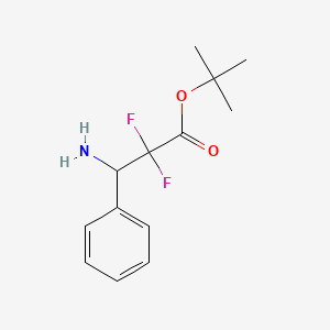 Tert-butyl 3-amino-2,2-difluoro-3-phenylpropanoate