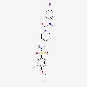 4-((4-ethoxy-3-methylphenylsulfonamido)methyl)-N-(4-fluorophenyl)piperidine-1-carboxamide