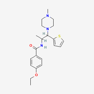 4-ethoxy-N-(1-(4-methylpiperazin-1-yl)-1-(thiophen-2-yl)propan-2-yl)benzamide