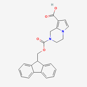 2-(9H-Fluoren-9-ylmethoxycarbonyl)-3,4-dihydro-1H-pyrrolo[1,2-a]pyrazine-8-carboxylic acid