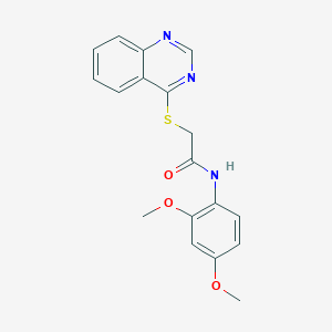 N-(2,4-dimethoxyphenyl)-2-(quinazolin-4-ylsulfanyl)acetamide