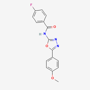 4-fluoro-N-(5-(4-methoxyphenyl)-1,3,4-oxadiazol-2-yl)benzamide