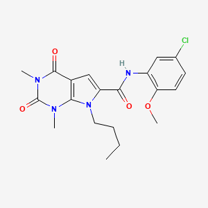 7-butyl-N-(5-chloro-2-methoxyphenyl)-1,3-dimethyl-2,4-dioxo-2,3,4,7-tetrahydro-1H-pyrrolo[2,3-d]pyrimidine-6-carboxamide