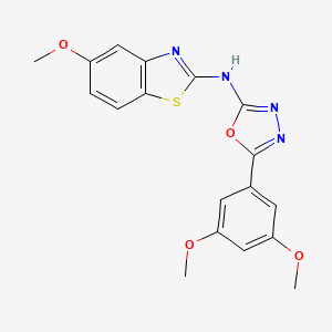 5-(3,5-dimethoxyphenyl)-N-(5-methoxybenzo[d]thiazol-2-yl)-1,3,4-oxadiazol-2-amine