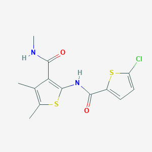 2-[(5-chlorothiophene-2-carbonyl)amino]-N,4,5-trimethylthiophene-3-carboxamide