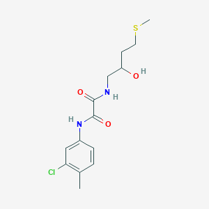 molecular formula C14H19ClN2O3S B2514690 N'-(3-chloro-4-methylphenyl)-N-[2-hydroxy-4-(methylsulfanyl)butyl]ethanediamide CAS No. 2319637-46-0