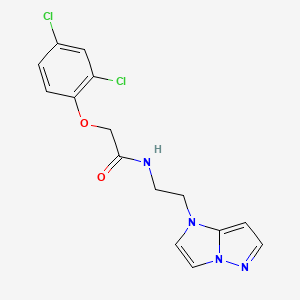 N-(2-(1H-imidazo[1,2-b]pyrazol-1-yl)ethyl)-2-(2,4-dichlorophenoxy)acetamide