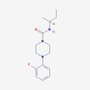 molecular formula C15H22FN3O B2514736 N-butan-2-yl-4-(2-fluorophenyl)piperazine-1-carboxamide CAS No. 1023527-01-6