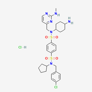 molecular formula C30H40Cl2N6O4S2 B2514749 Deltasonamide 2 hydrochloride CAS No. 2448341-55-5