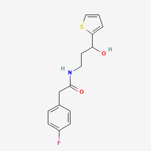 2-(4-Fluorophenyl)-N-[3-hydroxy-3-(2-thienyl)propyl]acetamide