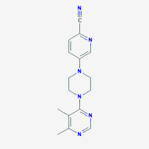 5-[4-(5,6-Dimethylpyrimidin-4-yl)piperazin-1-yl]pyridine-2-carbonitrile