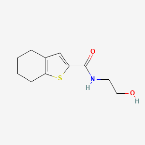 B2514771 N-(2-hydroxyethyl)-4,5,6,7-tetrahydro-1-benzothiophene-2-carboxamide CAS No. 885458-45-7