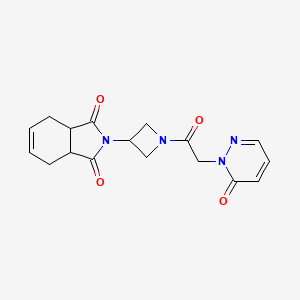 2-(1-(2-(6-oxopyridazin-1(6H)-yl)acetyl)azetidin-3-yl)-3a,4,7,7a-tetrahydro-1H-isoindole-1,3(2H)-dione