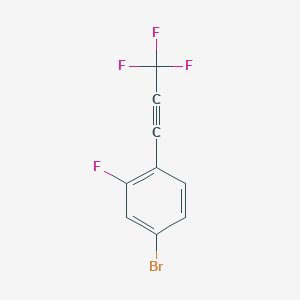 4-Bromo-2-fluoro-1-(3,3,3-trifluoroprop-1-ynyl)benzene
