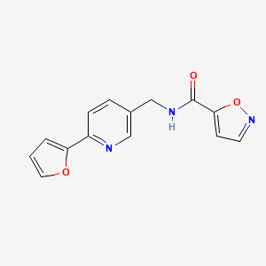 N-((6-(furan-2-yl)pyridin-3-yl)methyl)isoxazole-5-carboxamide