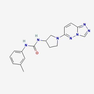 1-(1-([1,2,4]Triazolo[4,3-b]pyridazin-6-yl)pyrrolidin-3-yl)-3-(m-tolyl)urea
