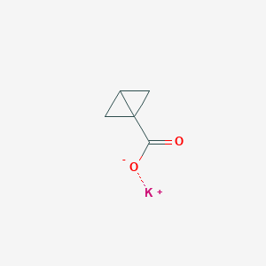 molecular formula C5H5KO2 B2514831 Potassium bicyclo[1.1.0]butane-1-carboxylate CAS No. 1955548-10-3