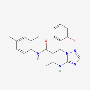 N-(2,4-dimethylphenyl)-7-(2-fluorophenyl)-5-methyl-4,5,6,7-tetrahydro-[1,2,4]triazolo[1,5-a]pyrimidine-6-carboxamide