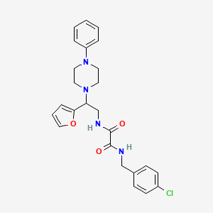 N1-(4-chlorobenzyl)-N2-(2-(furan-2-yl)-2-(4-phenylpiperazin-1-yl)ethyl)oxalamide