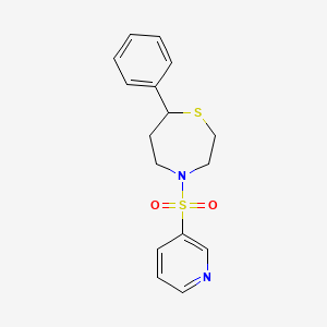 7-Phenyl-4-(pyridin-3-ylsulfonyl)-1,4-thiazepane
