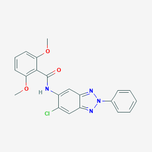 molecular formula C21H17ClN4O3 B251488 N-(6-chloro-2-phenyl-2H-1,2,3-benzotriazol-5-yl)-2,6-dimethoxybenzamide 