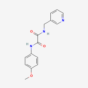 molecular formula C15H15N3O3 B2514887 N'-(4-methoxyphenyl)-N-[(pyridin-3-yl)methyl]ethanediamide CAS No. 331863-22-0
