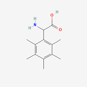 molecular formula C13H19NO2 B2514904 Amino(2,3,4,5,6-pentamethylphenyl)acetic acid CAS No. 1259988-64-1