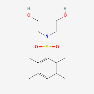 molecular formula C14H23NO4S B2514964 N,N-bis(2-hydroxyethyl)-2,3,5,6-tetramethylbenzenesulfonamide CAS No. 881302-15-4