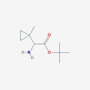 molecular formula C10H19NO2 B2515009 Tert-butyl 2-amino-2-(1-methylcyclopropyl)acetate CAS No. 2248259-89-2