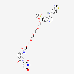 molecular formula C43H48N6O11S2 B2515073 PROTAC RIPK degrader-6 