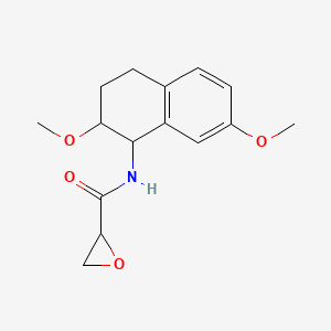 molecular formula C15H19NO4 B2515241 N-(2,7-Dimethoxy-1,2,3,4-tetrahydronaphthalen-1-yl)oxirane-2-carboxamide CAS No. 2411266-39-0