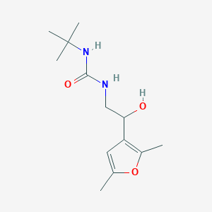 1-(Tert-butyl)-3-(2-(2,5-dimethylfuran-3-yl)-2-hydroxyethyl)urea