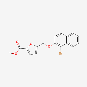 Methyl 5-{[(1-bromo-2-naphthyl)oxy]methyl}-2-furoate