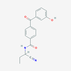 N-(1-Cyanopropyl)-4-(3-hydroxybenzoyl)benzamide