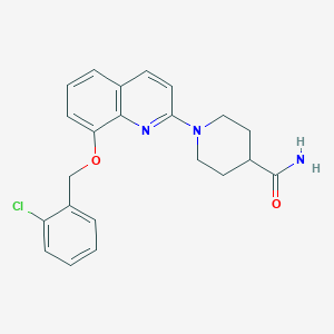 1-(8-((2-Chlorobenzyl)oxy)quinolin-2-yl)piperidine-4-carboxamide