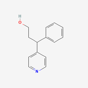 molecular formula C14H15NO B2515321 3-Phenyl-3-(pyridin-4-yl)propan-1-ol CAS No. 130210-27-4