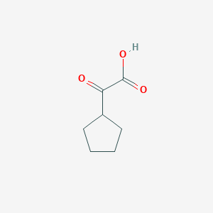 molecular formula C7H10O3 B2515327 2-Cyclopentyl-2-oxoacetic acid CAS No. 5763-56-4