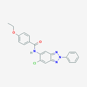 molecular formula C21H17ClN4O2 B251537 N-(6-chloro-2-phenyl-2H-1,2,3-benzotriazol-5-yl)-4-ethoxybenzamide 