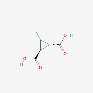 molecular formula C6H8O4 B2515372 rac-(1R,2R)-3-methylcyclopropane-1,2-dicarboxylic acid CAS No. 75880-65-8