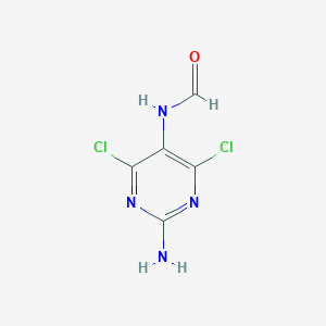 molecular formula C5H4Cl2N4O B025154 N-(2-Amino-4,6-dichloropyrimidin-5-yl)formamide CAS No. 171887-03-9