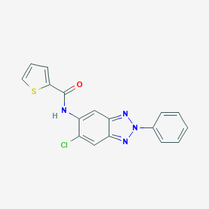 molecular formula C17H11ClN4OS B251540 N-(6-chloro-2-phenyl-2H-1,2,3-benzotriazol-5-yl)-2-thiophenecarboxamide 