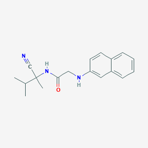 molecular formula C18H21N3O B2515412 N-(1-cyano-1,2-dimethylpropyl)-2-[(naphthalen-2-yl)amino]acetamide CAS No. 1240811-16-8